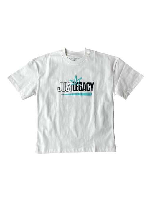 Green "Graffiti" T Shirt (White)
