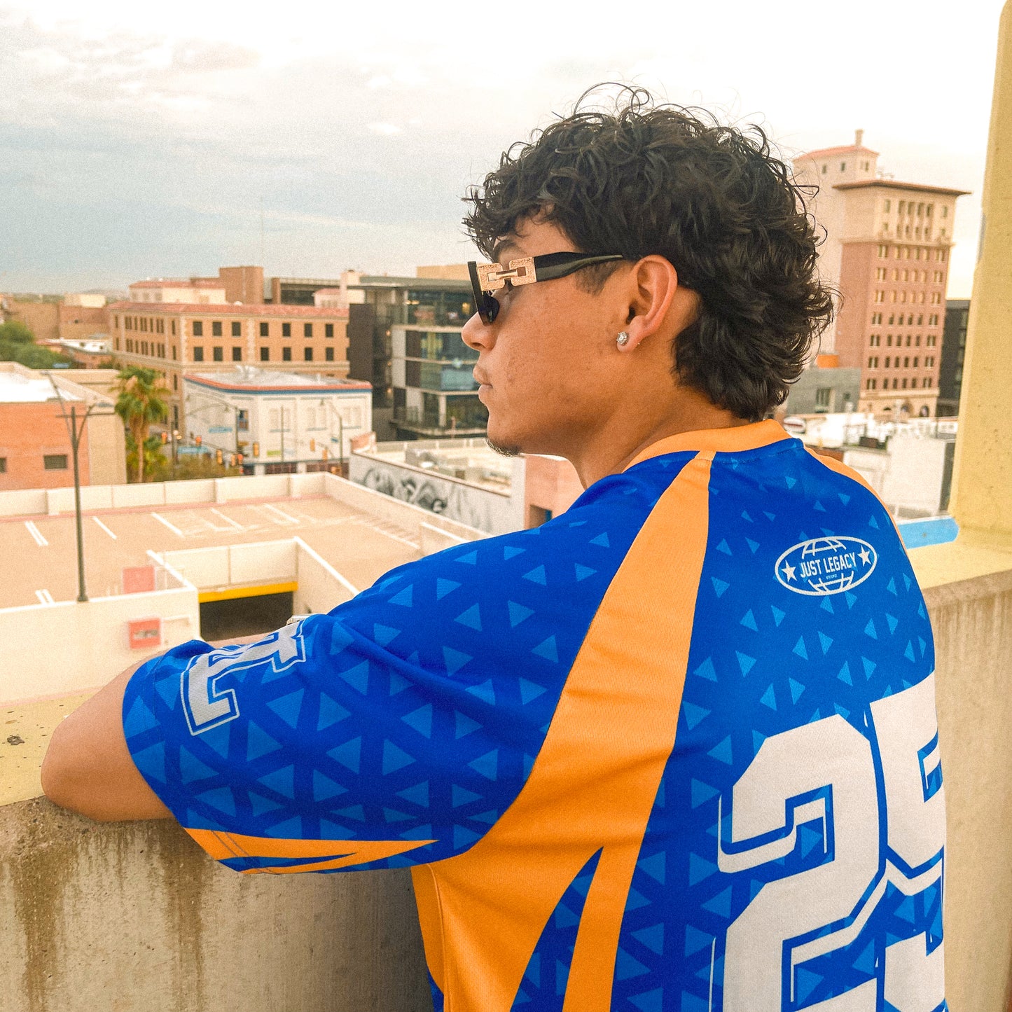 1 Soccer Jersey (Blue/Yellow)