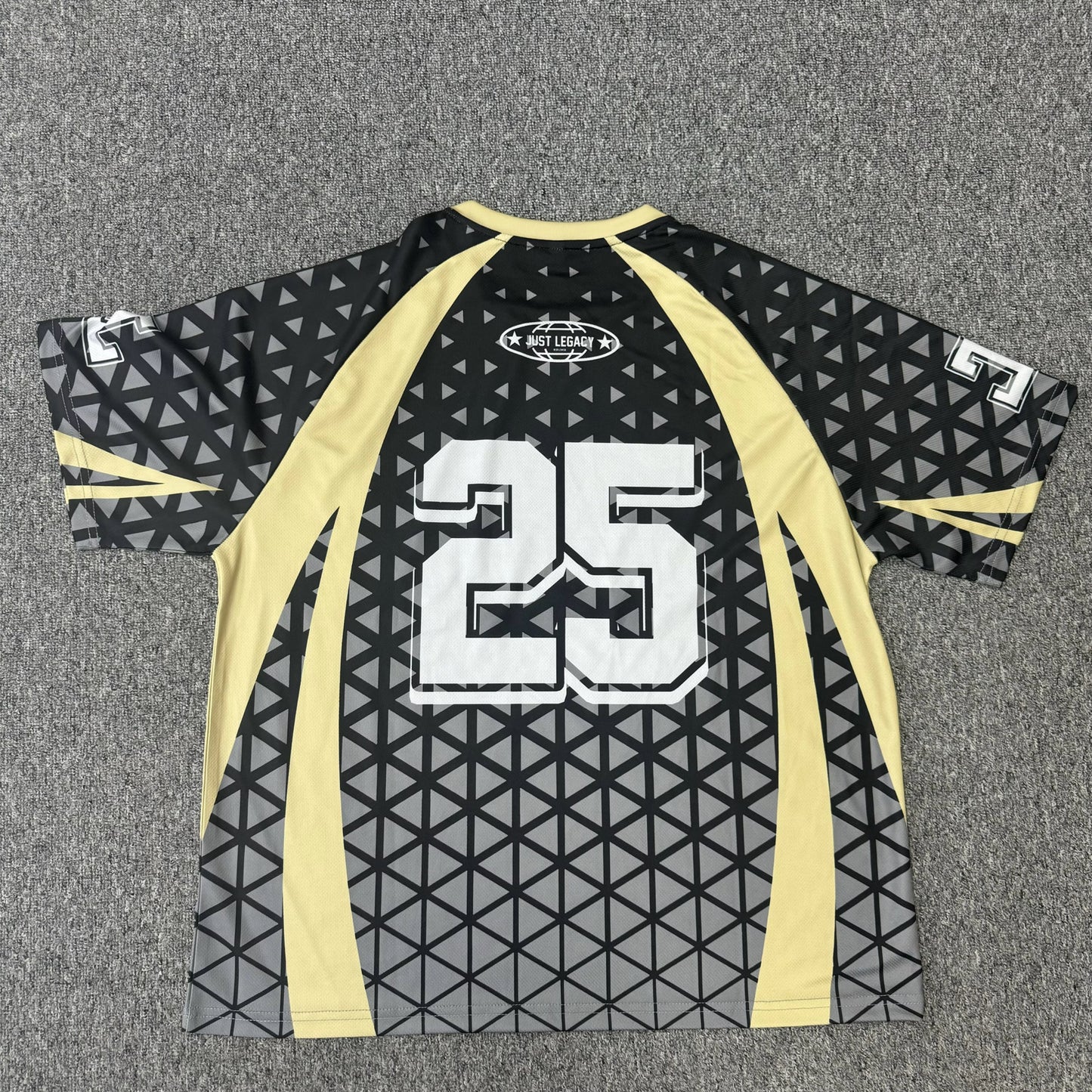 1 Soccer Jersey (Black/Gold)