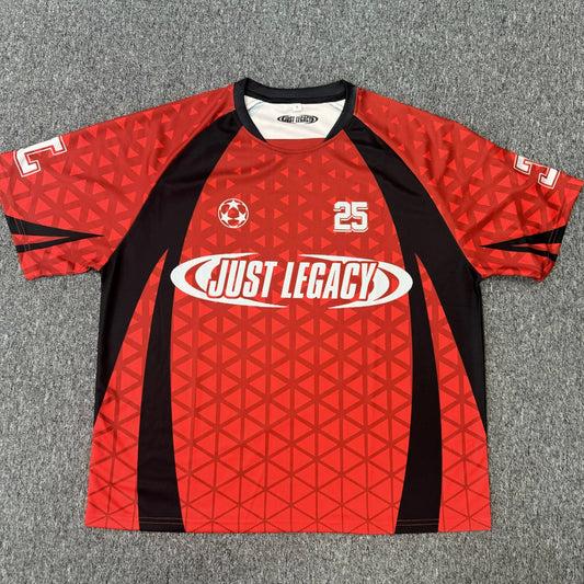 1 Soccer Jersey (Red/Black)