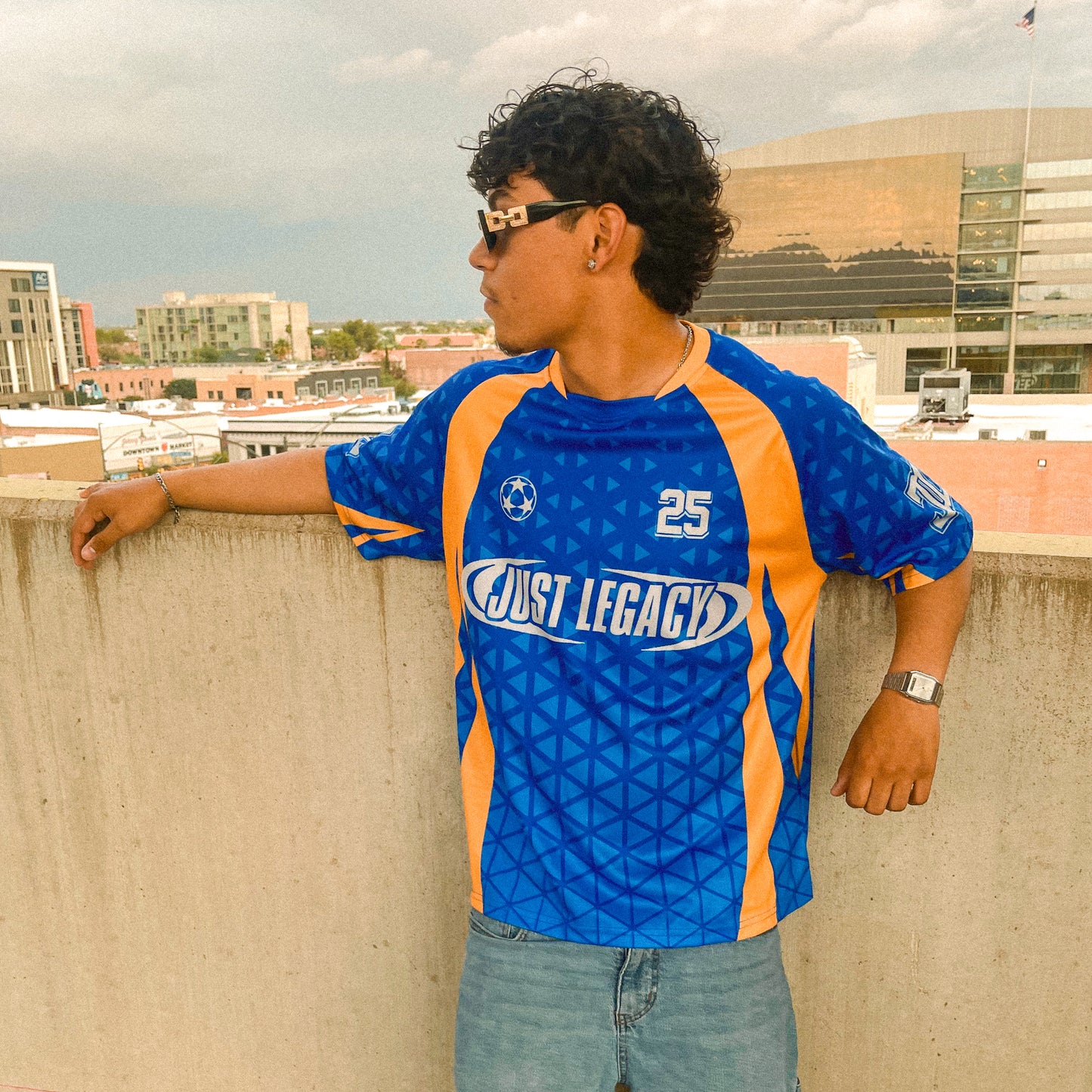 1 Soccer Jersey (Blue/Yellow)