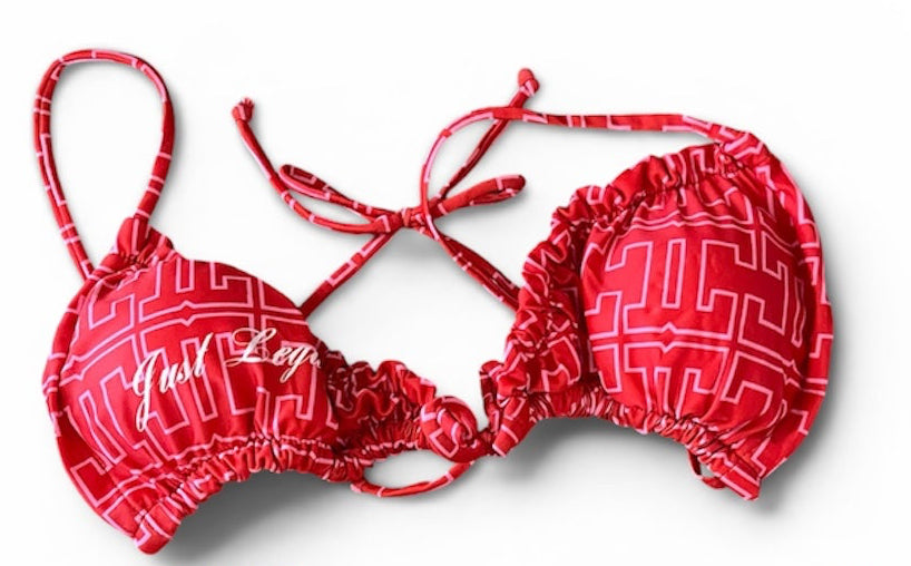 *NEW Red Monogram Logo Bikini set