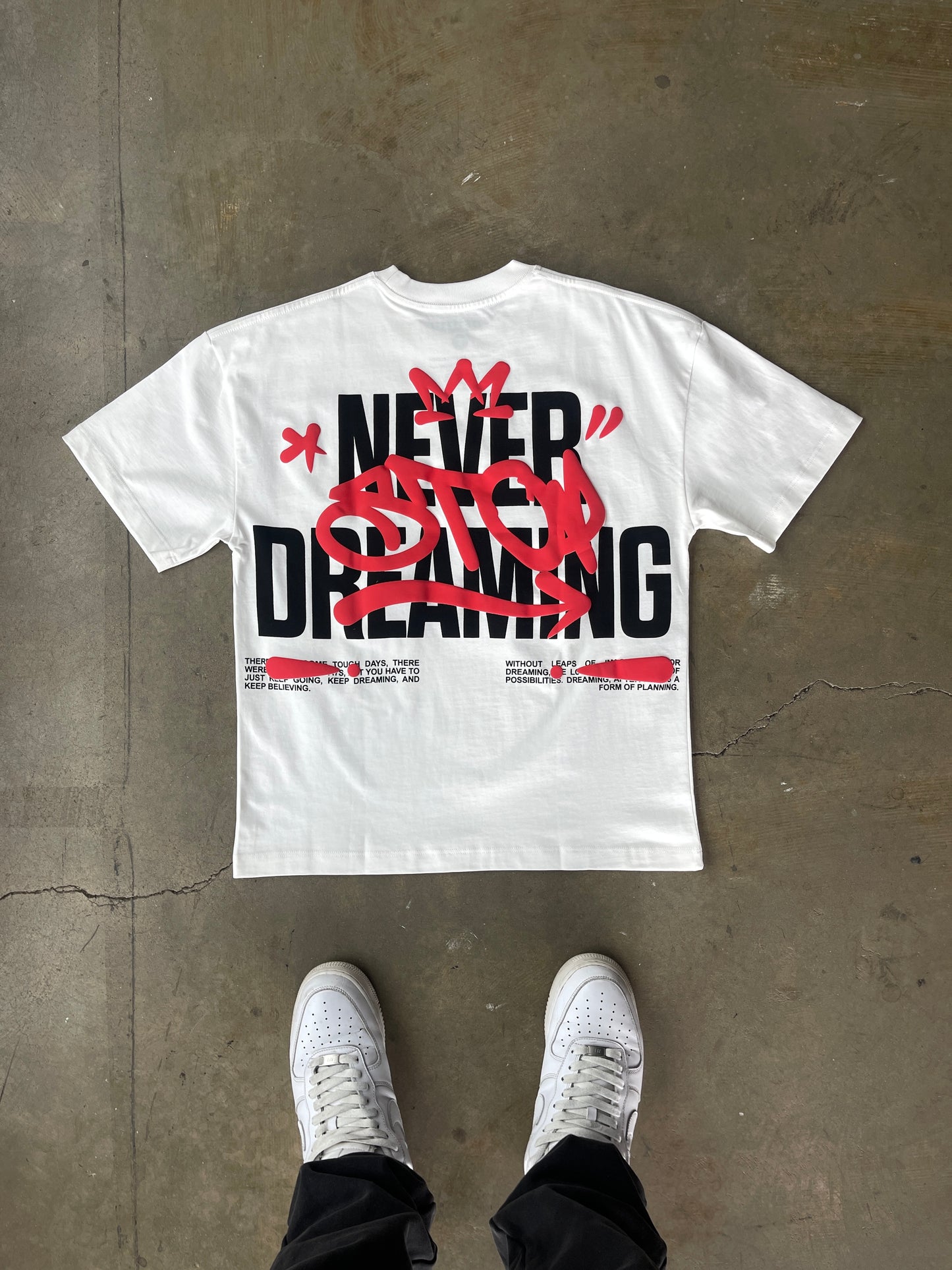 Red Graffiti T Shirt (White)