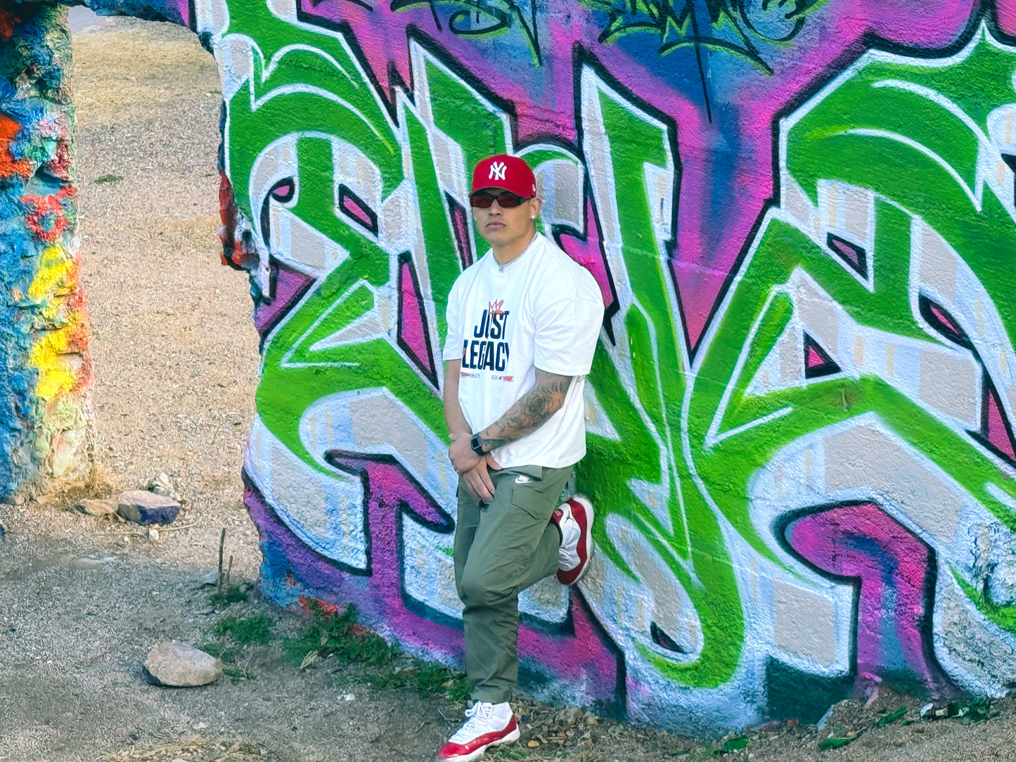 Red Graffiti T Shirt (White)