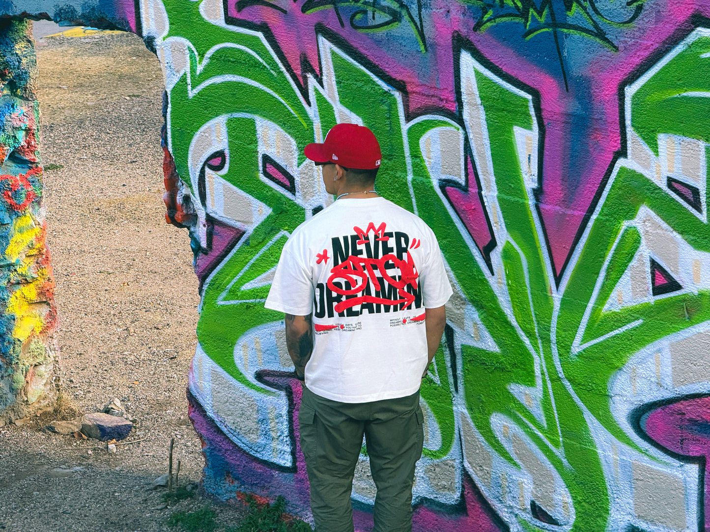 Red Graffiti T Shirt (White)