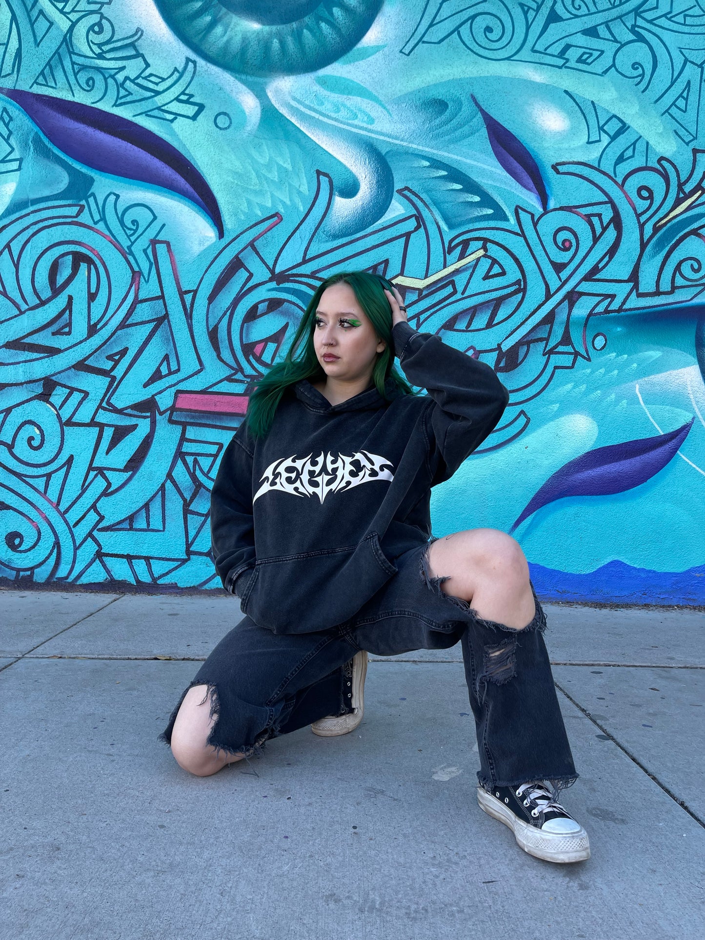 *Metal Logo Hoodie (Black)