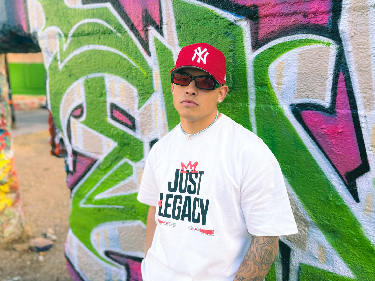 Red Graffiti T Shirt (White)